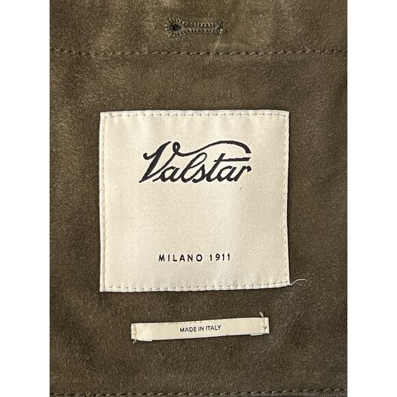 ICONIC Valstar Valstarino Suede Jacket - Olive Green - Size 56 - Picture 7 of 8